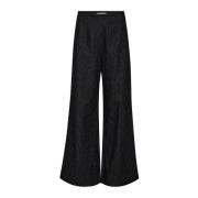 Co'Couture Bred Ben Pinstripe Denim Byxor Black, Dam