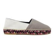 Off White Beige Läder Espadriller Ss22 Multicolor, Dam