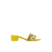 Dolce & Gabbana Klacktofflor Karol Yellow, Dam