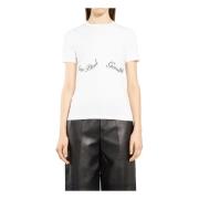 Jean Paul Gaultier Broderad Baby Tee-Shirt White, Dam