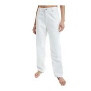 Calvin Klein Trendiga Denim Jeans White, Dam