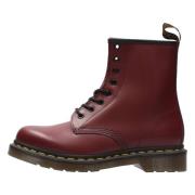 Dr. Martens Klassiska 1460 Släta Läderstövlar Red, Dam