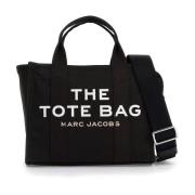 Marc Jacobs Canvas Tote Bag med Justerbar Rem Black, Dam