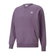 Puma Stilig Sweatshirt för Män Purple, Herr