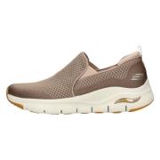 Skechers Komfort Sneaker med Arch Fit Beige, Herr