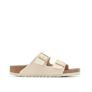 Birkenstock Klassisk Lädersandal Beige, Dam