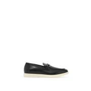 Salvatore Ferragamo Gancini Loafers med Casual Stil Black, Herr