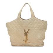 Yves Saint Laurent Vintage Pre-owned Laeder handvskor Beige, Dam