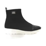 Cerruti 1881 Svarta High Top Sneakers med Sidologo Black, Dam