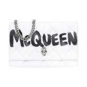 Alexander McQueen Stilfull Läder Väska White, Dam