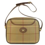 Burberry Vintage Pre-owned Canvas axelremsvskor Brown, Dam