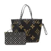 Louis Vuitton Vintage Pre-owned Canvas axelremsvskor Black, Dam