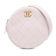 Chanel Vintage Pre-owned Laeder axelremsvskor Pink, Dam