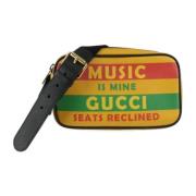 Gucci Vintage Pre-owned Laeder crossbodyvskor Multicolor, Dam