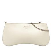 Prada Vintage Pre-owned Laeder crossbodyvskor White, Dam