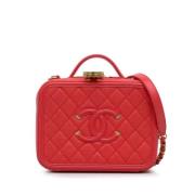 Chanel Vintage Pre-owned Laeder chanel-vskor Red, Dam