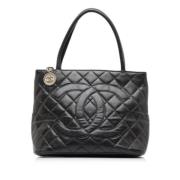 Chanel Vintage Pre-owned Laeder totevskor Black, Dam