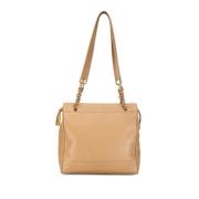 Chanel Vintage Pre-owned Laeder totevskor Beige, Dam