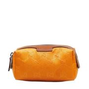 Gucci Vintage Pre-owned Laeder kuvertvskor Yellow, Dam