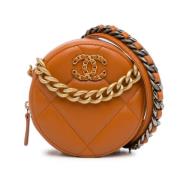 Chanel Vintage Pre-owned Laeder axelremsvskor Brown, Dam