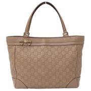 Gucci Vintage Pre-owned Laeder totevskor Beige, Dam