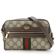 Gucci Vintage Pre-owned Canvas axelremsvskor Multicolor, Dam