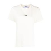 Msgm Vita T-shirts och Polos White, Dam