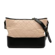 Chanel Vintage Pre-owned Laeder crossbodyvskor Beige, Dam