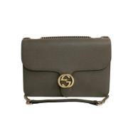 Gucci Vintage Pre-owned Laeder axelremsvskor Beige, Dam