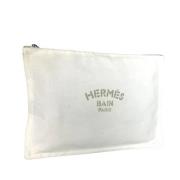 Hermès Vintage Pre-owned Tyg necessrer Beige, Dam