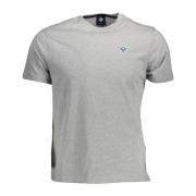 North Sails Logo Applique Rund Hals T-shirt Grå Gray, Herr