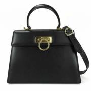 Salvatore Ferragamo Pre-owned Pre-owned Tyg handvskor Black, Dam