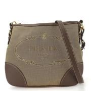 Prada Vintage Pre-owned Tyg prada-vskor Beige, Dam