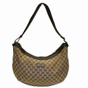 Gucci Vintage Pre-owned Canvas axelremsvskor Beige, Dam