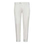 Michael Coal Slim-Fit Cream Capri Trousers White, Herr