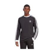 Adidas 3-Stripes Långärmad T-shirt Black, Herr