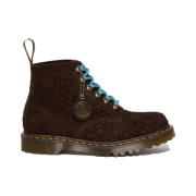 Dr. Martens 101 Hardware Suede Dark Brown Stövlar Brown, Unisex