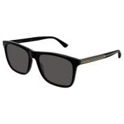 Gucci Black/Grey Sunglasses Black, Herr