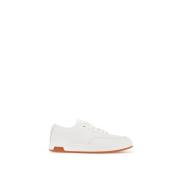 Kenzo Hamrad Läder Dome Sneakers White, Herr