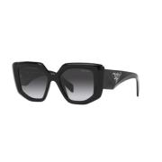 Prada Gradient Gray Lens Solglasögon i Svart Black, Dam