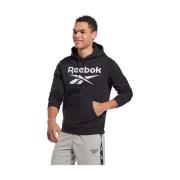 Reebok Varm och Snygg Fleece Hoodie Black, Herr