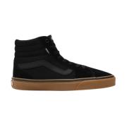 Vans Filmore Hi Suede Canvas Skor Black, Herr