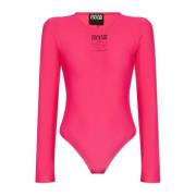 Versace Jeans Couture Bodysuit med logotyp Pink, Dam