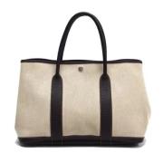 Hermès Vintage Pre-owned Tyg totevskor Beige, Dam