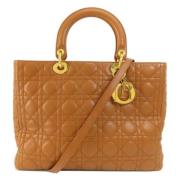 Dior Vintage Pre-owned Tyg dior-vskor Brown, Dam