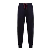 Moncler Tricolour Accent Trackpants Blue, Herr