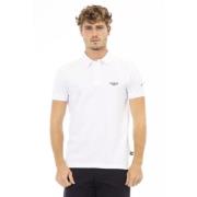 Baldinini Trend Svart Bomull Polo Shirt White, Herr