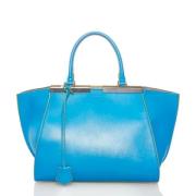 Fendi Vintage Pre-owned Laeder handvskor Blue, Dam