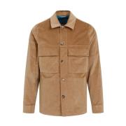 PS By Paul Smith Beige Skjortjacka Brown, Herr