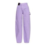 JW Anderson Löst sittande jeans Purple, Dam